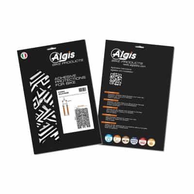 Kit Protection Adhésive pour Protection de Fourche Vélo ALGIS Brillant Noir