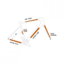 Kit Protection Adhésive pour Cadre Vélo ALGIS Texture Transparent
