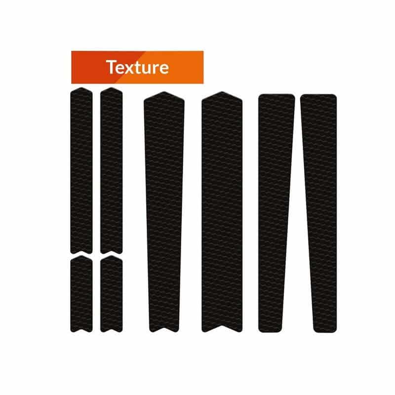 Kit Protection Adhésive pour Cadre Vélo ALGIS Road Line Texture Noir
