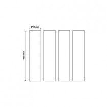 Lot de 4 Bandes de Protection Adhésive pour Cadre Vélo ALGIS 11x48cm Texture Transparent