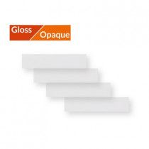 Lot de 4 Bandes de Protection Adhésive pour Cadre Vélo ALGIS 11x48cm Opaque Transparent