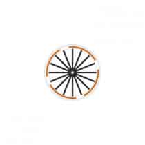 Kit de Stickers de Roue ALGIS Motif Flèches Noir