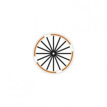 Kit de Stickers de Roue ALGIS Motif Flèches Blanc