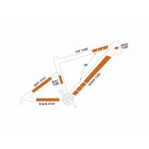 Kit M Protections Adhésives pour Cadre Vélo ALGIS Texture Transparent