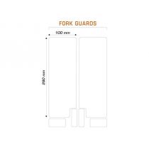 Kit Protections Adhésives pour Protections de Fourche ALGIS Brillant Transparent