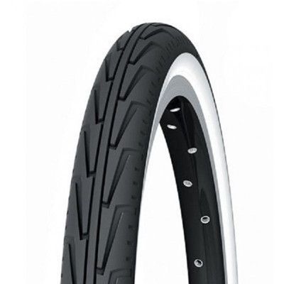 PNEU VTT/URBAIN 20X1.75 TR MICHELIN CITY JUNIOR BLANC/NOIR (47-406)