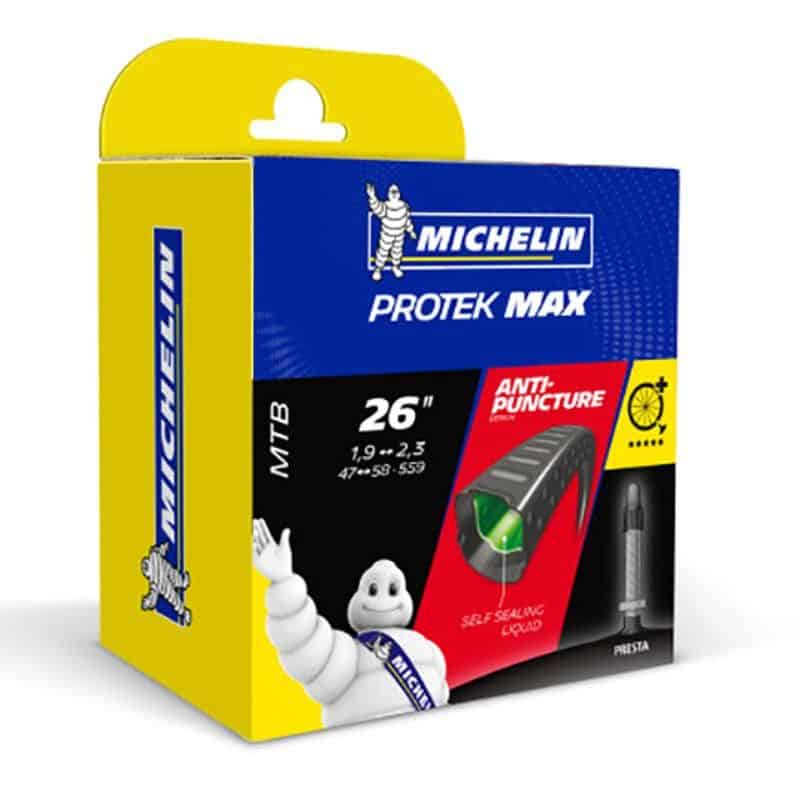 CHAMBRE AIR VTT 26X1.85/2.20 VP MICHELIN PROTEK MAX C4 AVEC LIQUIDE ANTI-CREVAISON