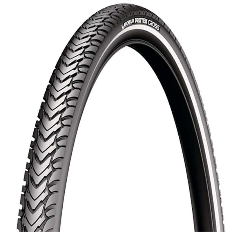 PNEU VTC/URBAIN 700X32 TR MICHELIN PROTEK CROSS FLANC REFLECHISSANT TT NOIR (32-622)