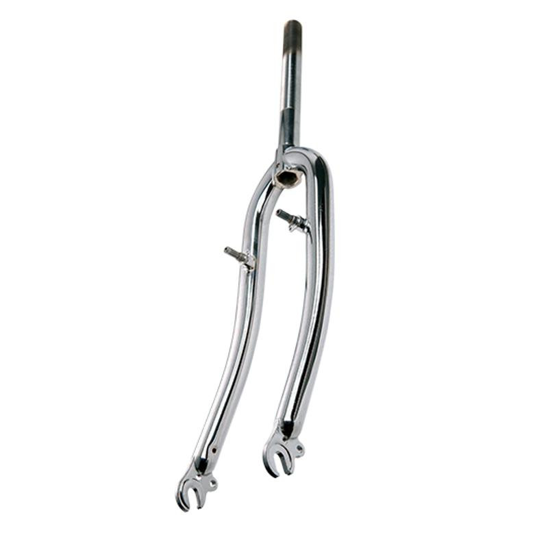 FOURCHE VTT 26" ACIER CHROMEE  FILETEE 1"1/8 V-BRAKE A TASSEAUX