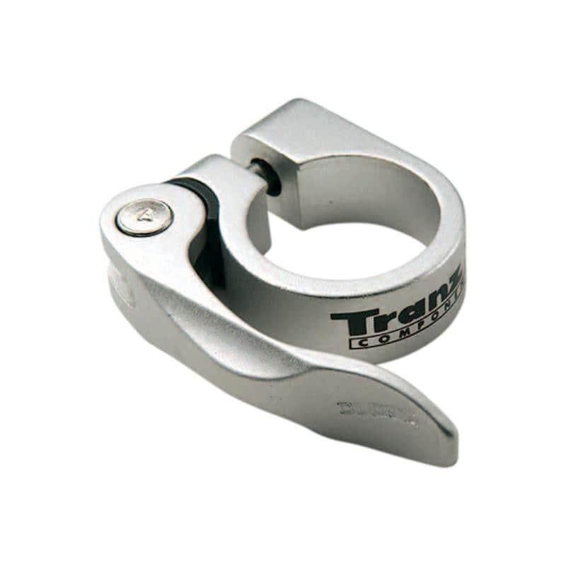 COLLIER TIGE DE SELLE VTT/VTC D34.9 MM ARGENT ALU + SERRAGE RAPIDE