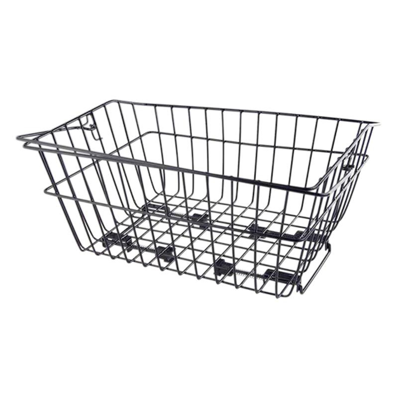 PANIER AR ACIER FIL AVEC ANSE  (FIXATION ETAU SUR PORTE BAGAGE) 400X310X170MM