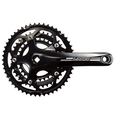 PEDALIER ROUTE TRIPLE 50-39-30D L170 LASCO 8/9/10V NOIR (AXE CARRE 113MM)