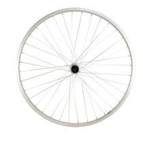 ROUE VTT 26" AR BLOCAGE K7 JANTE ARGENT MACH1 M110. MOY.SHIM TX500 V-BRAKE 8/9/10V 36T