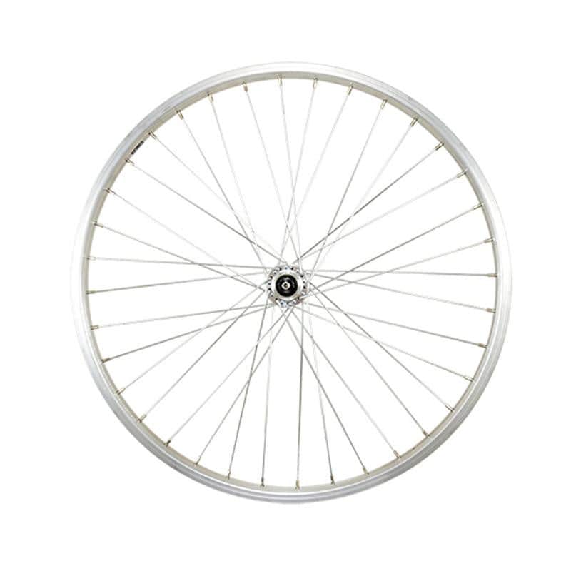 ROUE VTT 24" AV BLOCAGE JANTE ARGENT MACH1 M110. MOYEU MICHE MAGNUM V-BRAKE 36T