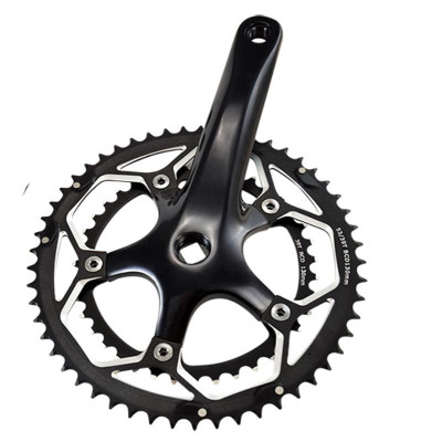 PEDALIER ROUTE DOUBLE 53-39D L170 LASCO 8/9/10V NOIR (AXE CARRE 113M)