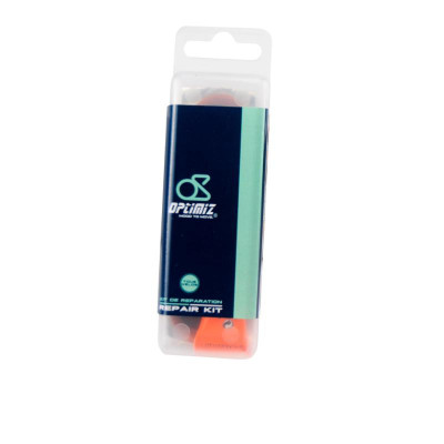 NECESSAIRE REP/RUSTINE OPTIMIZ VELO ROUTE VTT CYCLO 7 PIECES/1 DISSOLUTION 5 ML/1 GRATTOIR