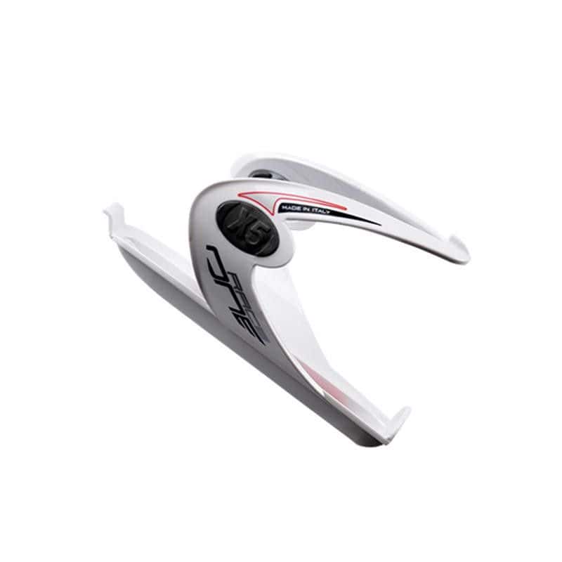 PORTE BIDON RACE ONE X5 BLANC/ROUGE INSERT GEL