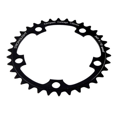 PLATEAU ROUTE DIAM 110 INTER 34DTS NOIR ALU 5083 STRONG 10/9V. 5 BRANCHES