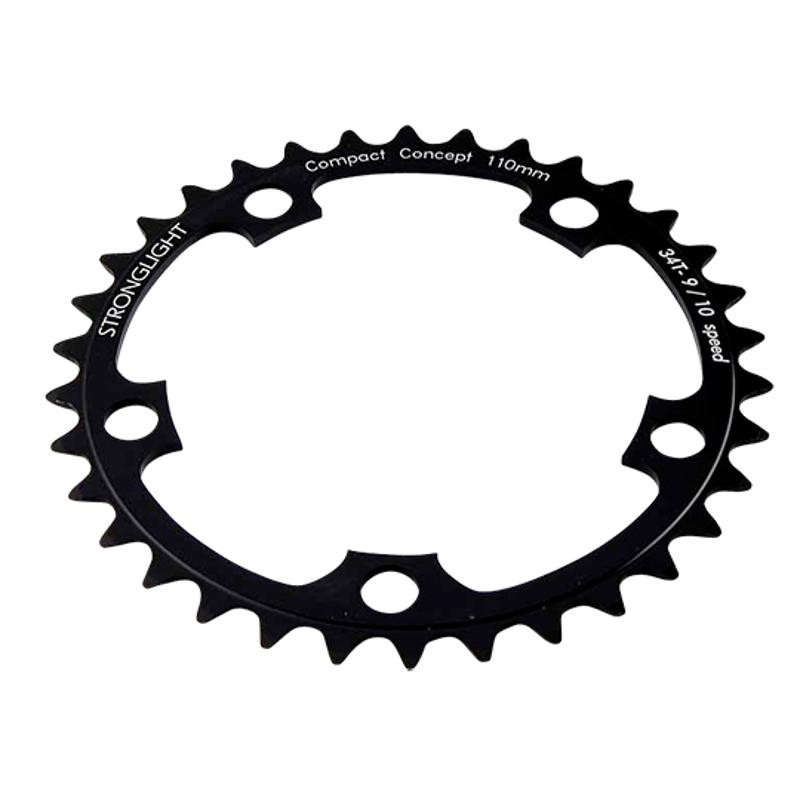 PLATEAU ROUTE DIAM 110 INTER 34DTS NOIR ALU 5083 STRONG 10/9V. 5 BRANCHES