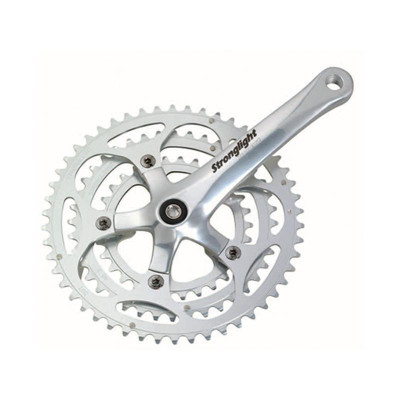 PEDALIER ROUTE TRIPLE 50-40-30D L172.5 STRONG IMPACT ARGENT 9/10V