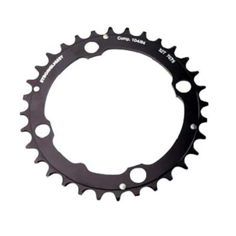 PLATEAU VTT TRIPLE DIAM 104 INTERM 32DTS NOIR 4 BRANCHES ALU 7075 STRONG 9V