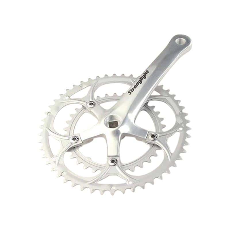 PEDALIER ROUTE COMPACT 50-34D L170 STRONG IMPACT ALU "E" 9/10V (PLATEAUX ACIER)